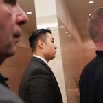 Liang inside the courthouse<br/>